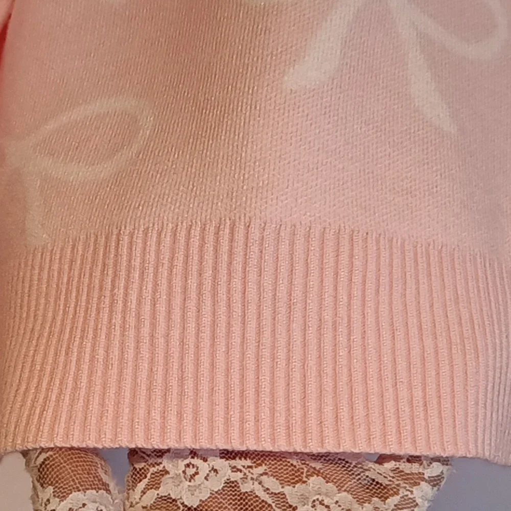 Madden Girl Pink 🩷 & White 🎀 Sweater